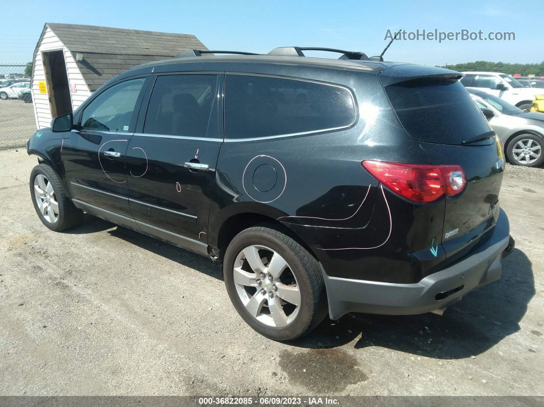 2012 Chevrolet Traverse Ltz Black vin: 1GNKRLED8CJ215269