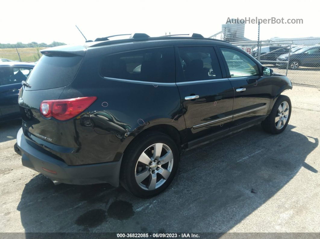 2012 Chevrolet Traverse Ltz Black vin: 1GNKRLED8CJ215269