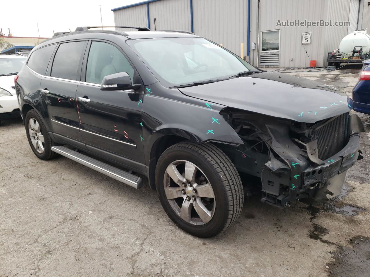 2011 Chevrolet Traverse Ltz Black vin: 1GNKRLEDXBJ133400