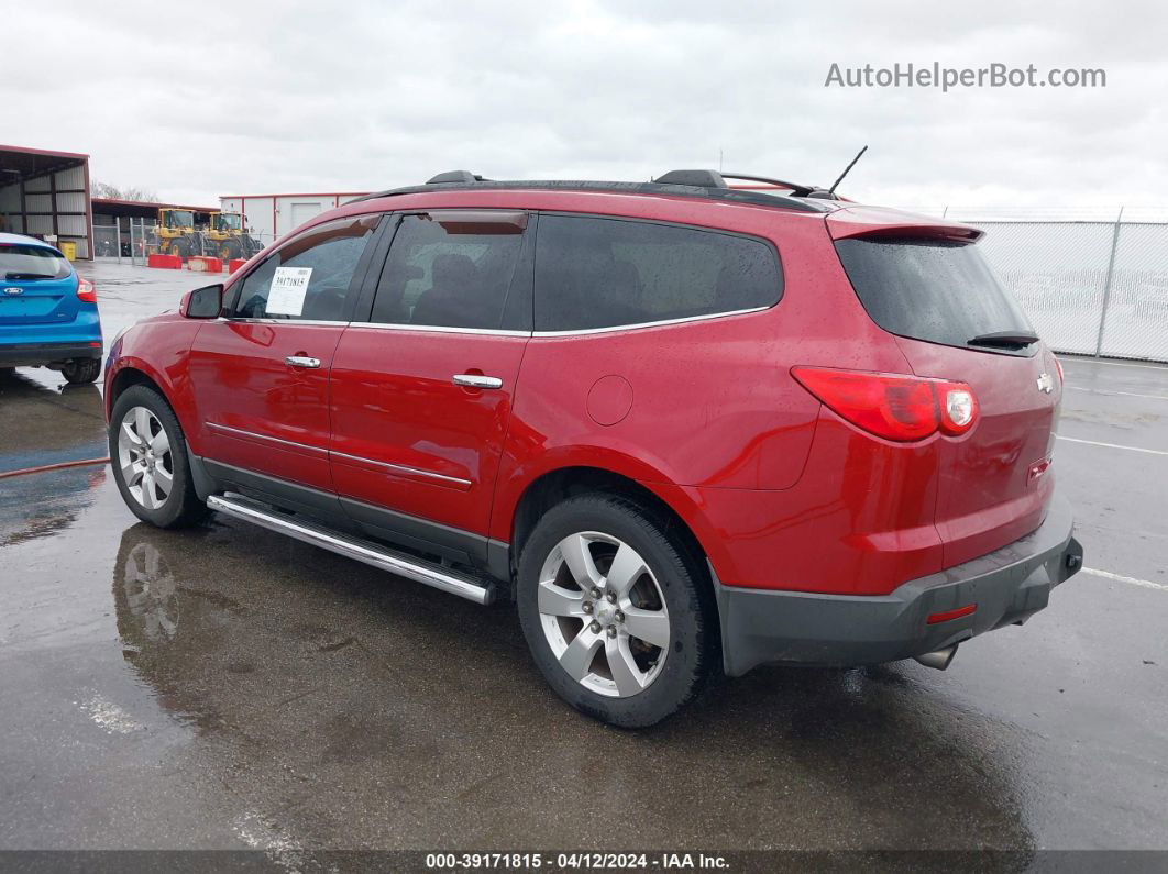 2012 Chevrolet Traverse Ltz Red vin: 1GNKRLEDXCJ421581