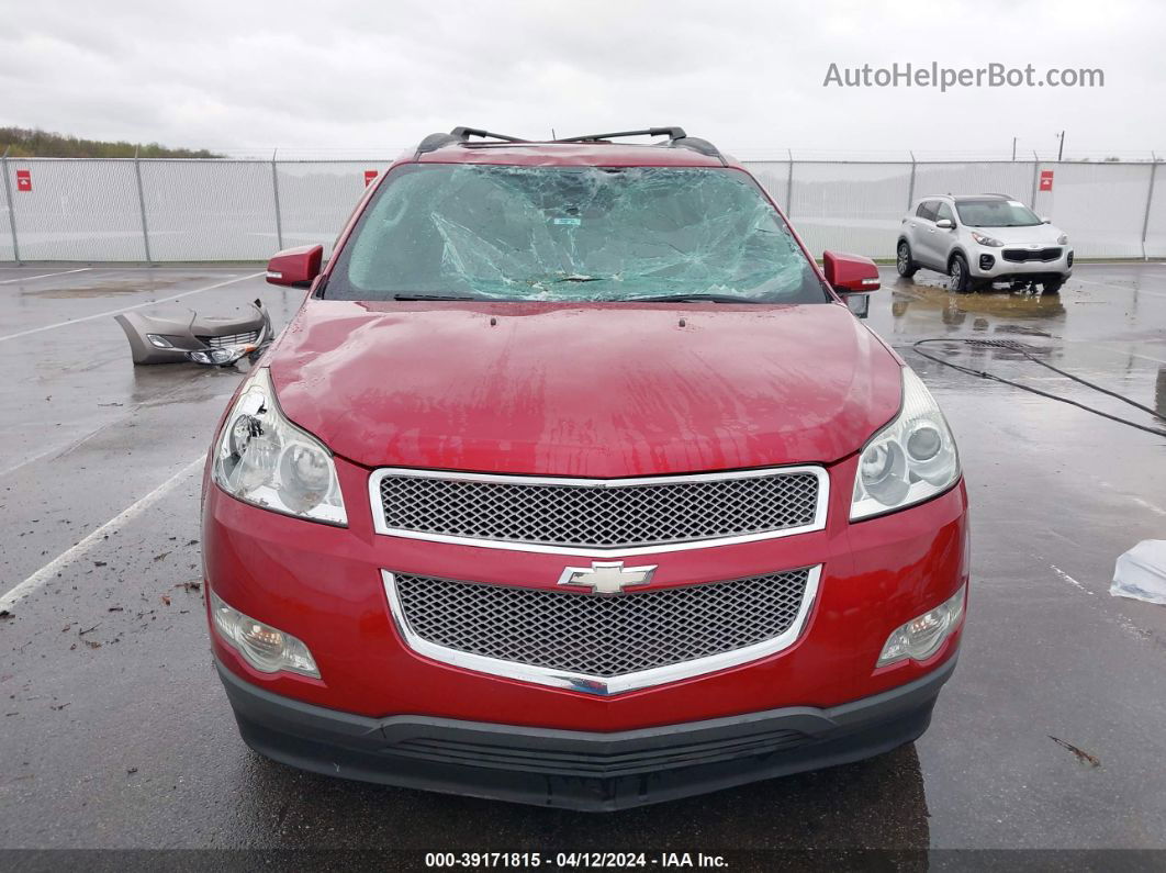 2012 Chevrolet Traverse Ltz Red vin: 1GNKRLEDXCJ421581