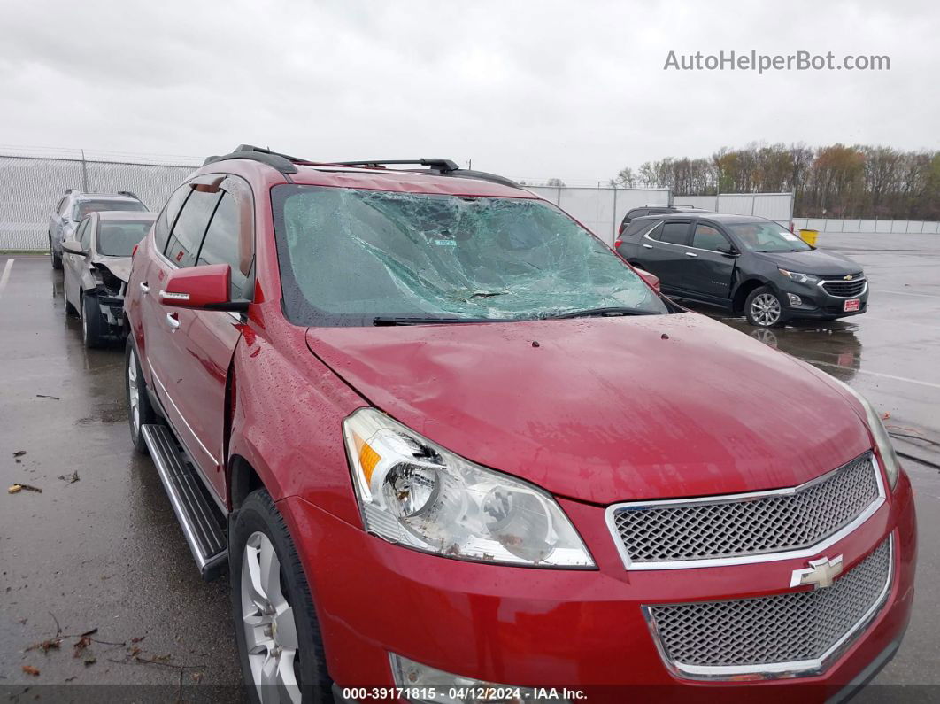 2012 Chevrolet Traverse Ltz Red vin: 1GNKRLEDXCJ421581