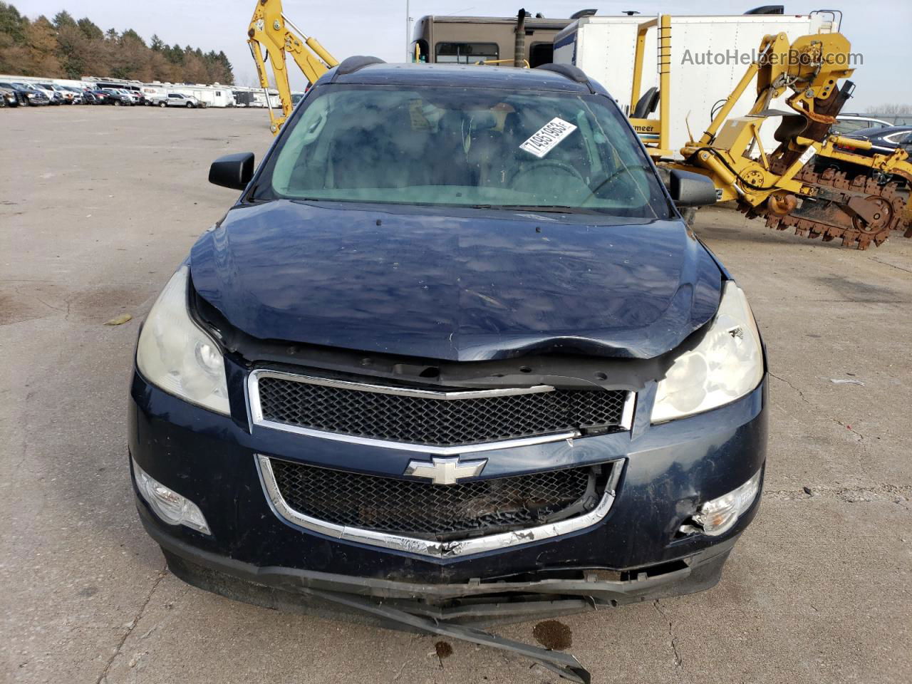 2011 Chevrolet Traverse Ls Blue vin: 1GNKVEED0BJ196979