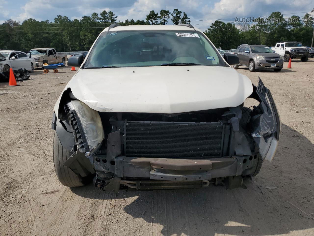 2012 Chevrolet Traverse Ls White vin: 1GNKVEED3CJ418173