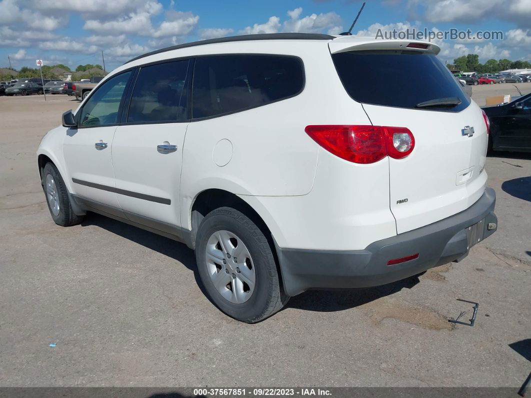 2011 Chevrolet Traverse Ls White vin: 1GNKVEED8BJ291595