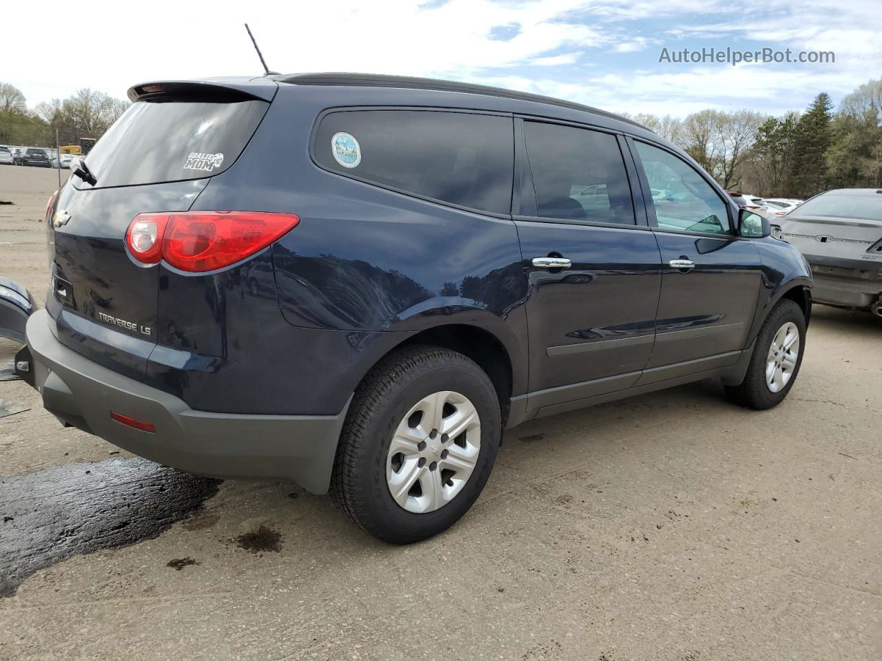 2011 Chevrolet Traverse Ls Синий vin: 1GNKVFED2BJ377314