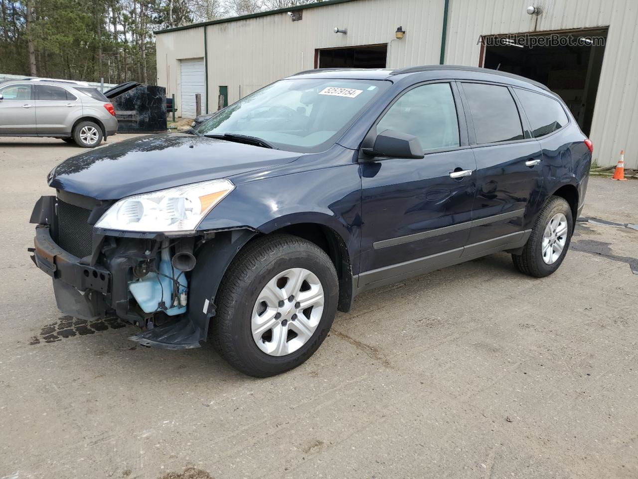 2011 Chevrolet Traverse Ls Blue vin: 1GNKVFED2BJ377314