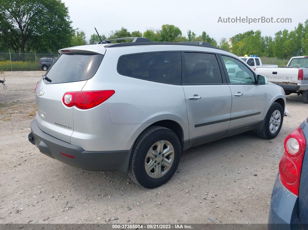 2012 Chevrolet Traverse Ls Silver vin: 1GNKVFED2CJ232629