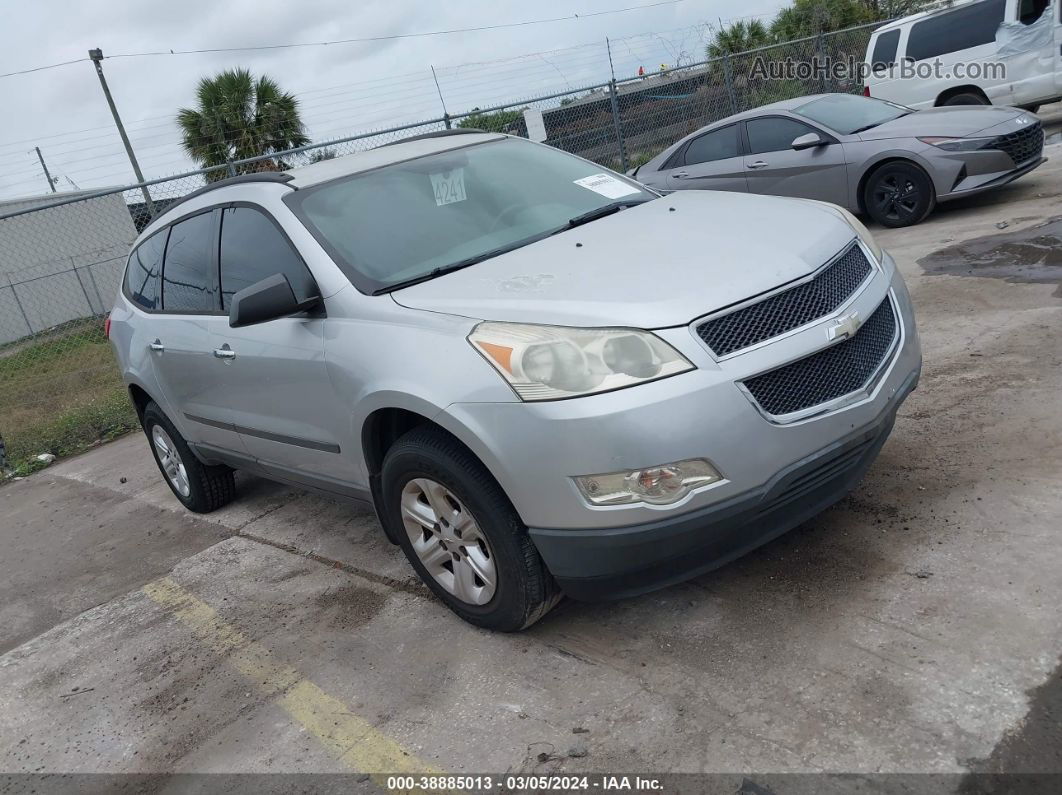 2011 Chevrolet Traverse Ls Silver vin: 1GNKVFED3BJ294975