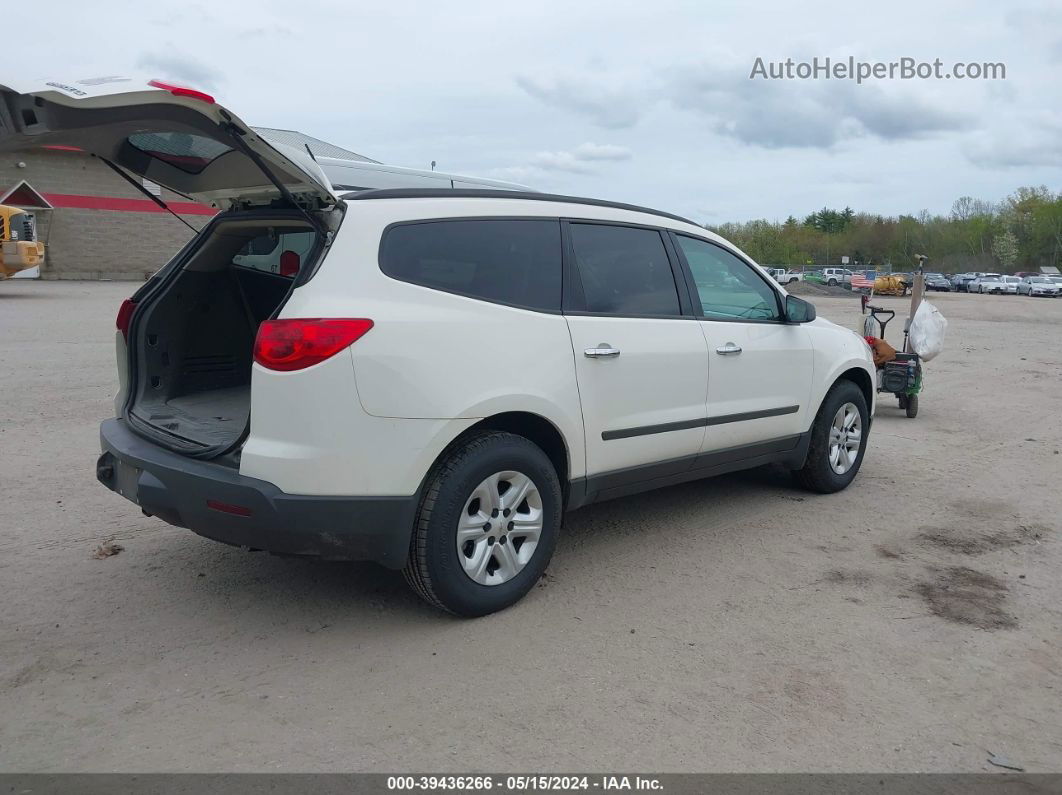 2011 Chevrolet Traverse Ls White vin: 1GNKVFED4BJ232419