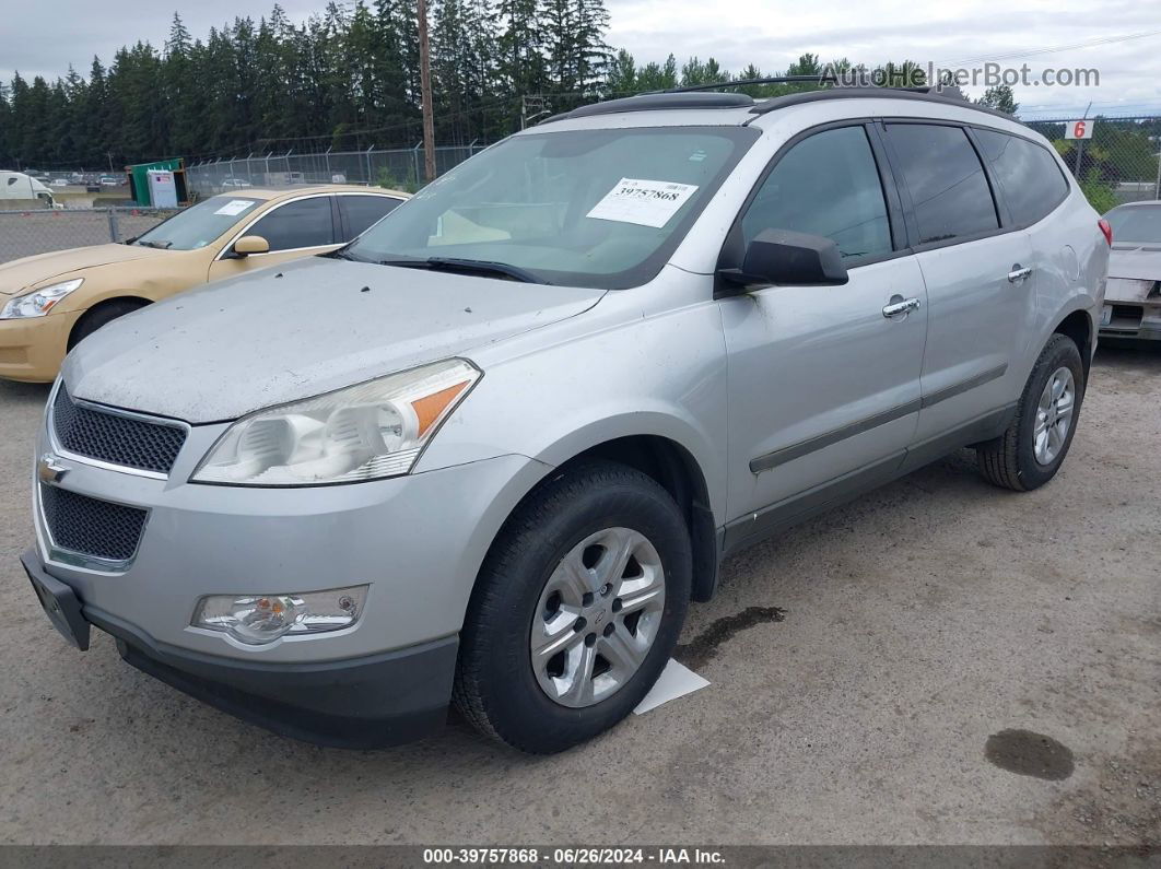 2011 Chevrolet Traverse Ls Silver vin: 1GNKVFED5BJ210770