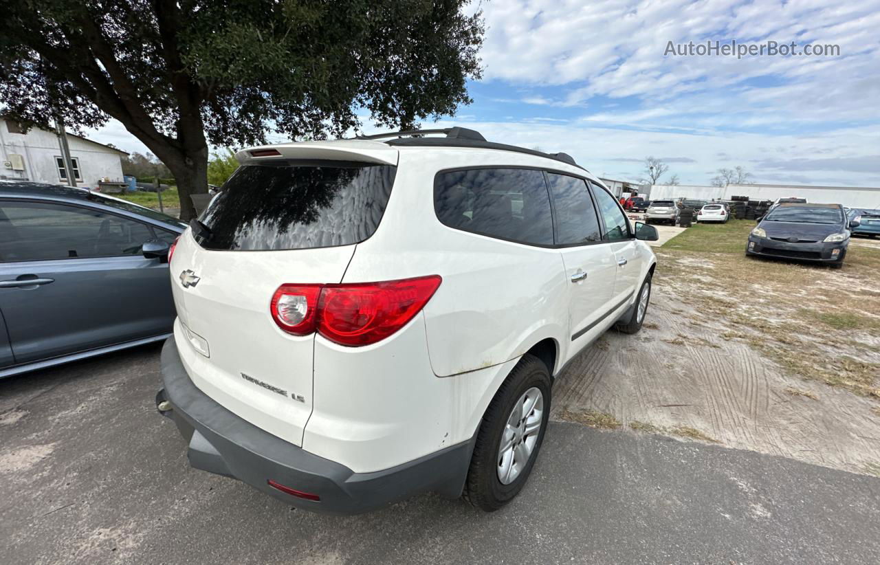 2012 Chevrolet Traverse Ls White vin: 1GNKVFED5CJ127650