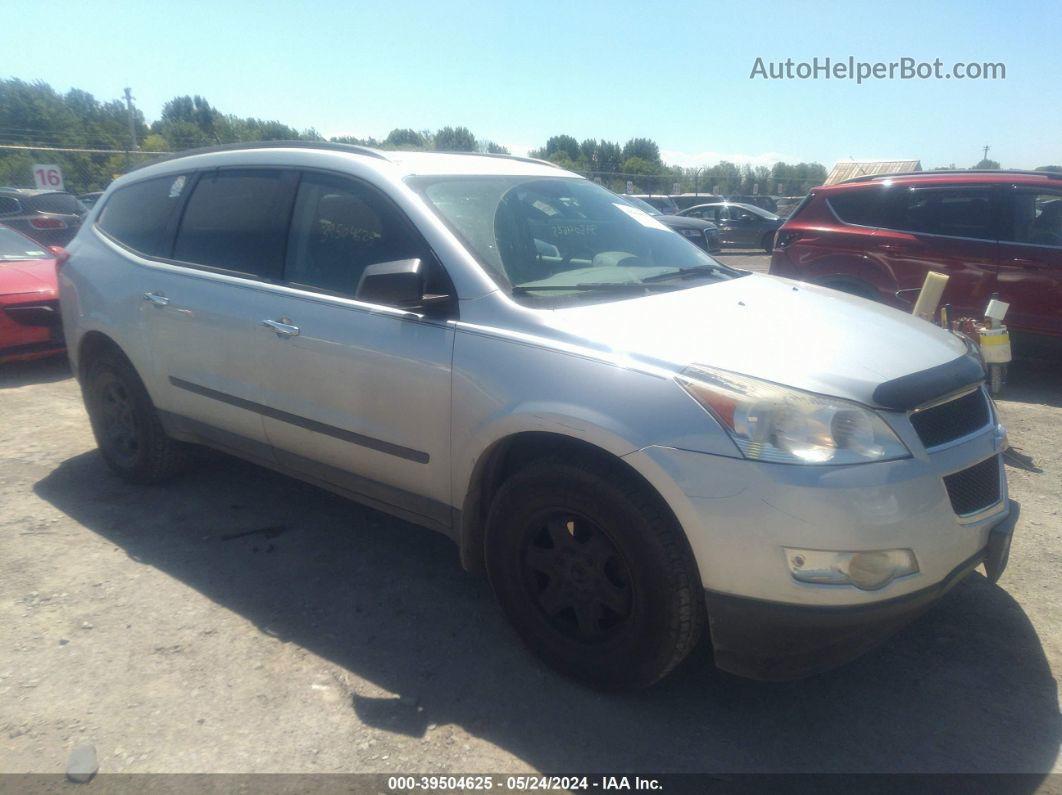 2012 Chevrolet Traverse Ls Silver vin: 1GNKVFED5CJ212598