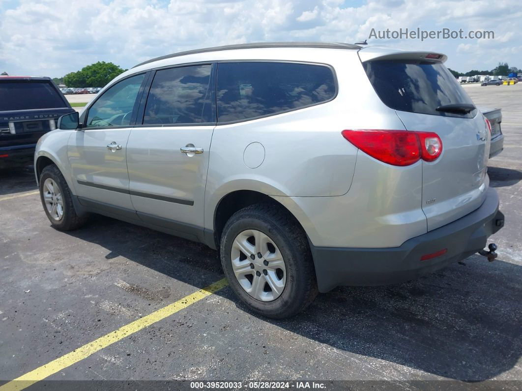 2012 Chevrolet Traverse Ls Silver vin: 1GNKVFED6CJ419680