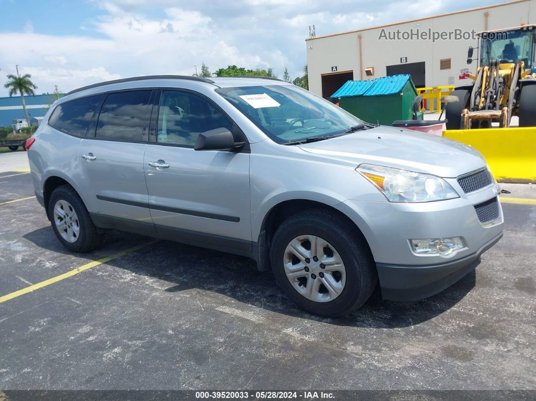 2012 Chevrolet Traverse Ls Silver vin: 1GNKVFED6CJ419680