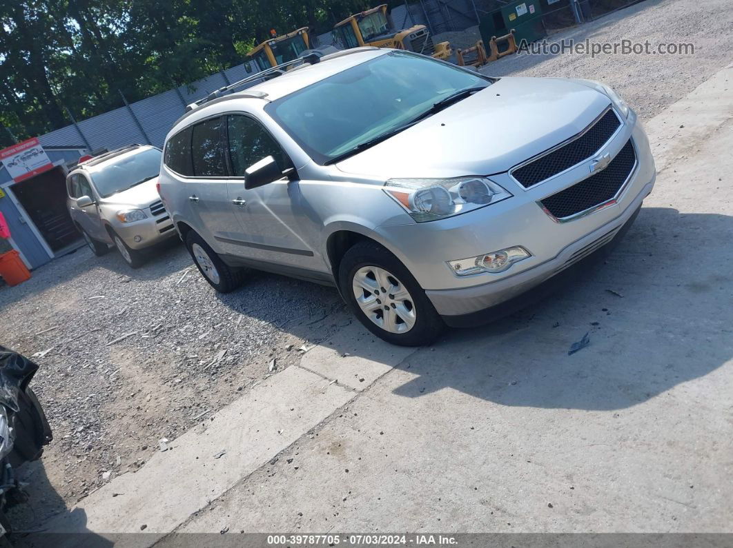 2012 Chevrolet Traverse Ls Silver vin: 1GNKVFED7C3190264