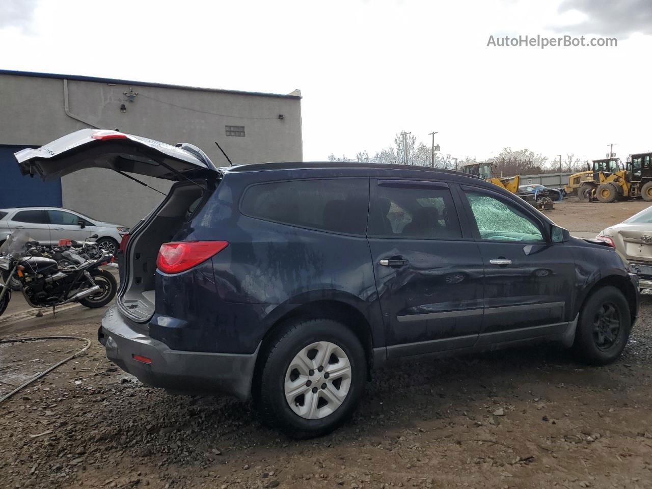 2011 Chevrolet Traverse Ls Blue vin: 1GNKVFED9BJ217138