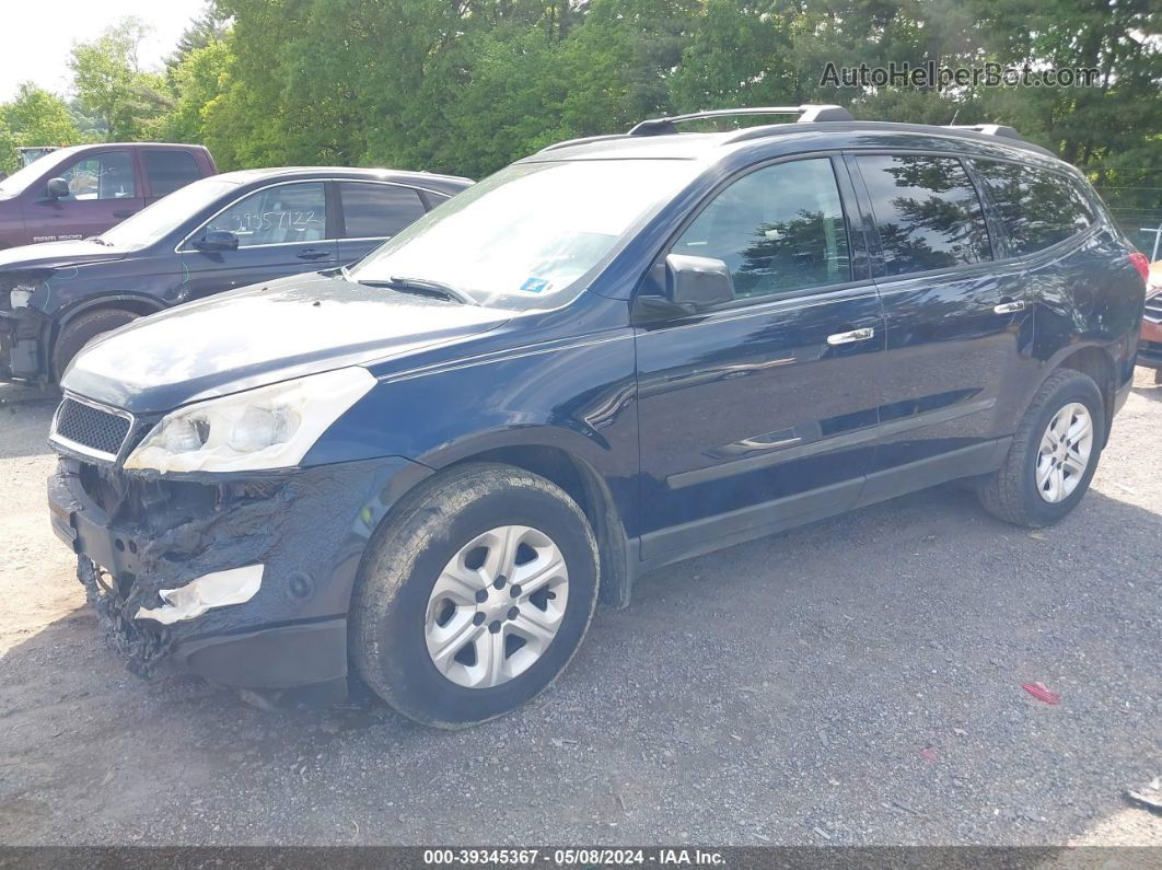 2012 Chevrolet Traverse Ls Blue vin: 1GNKVFED9CJ213821