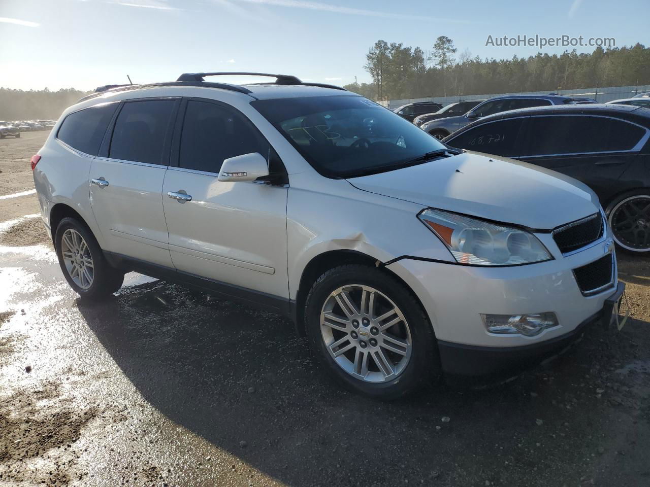 2011 Chevrolet Traverse Lt White vin: 1GNKVGED0BJ271627