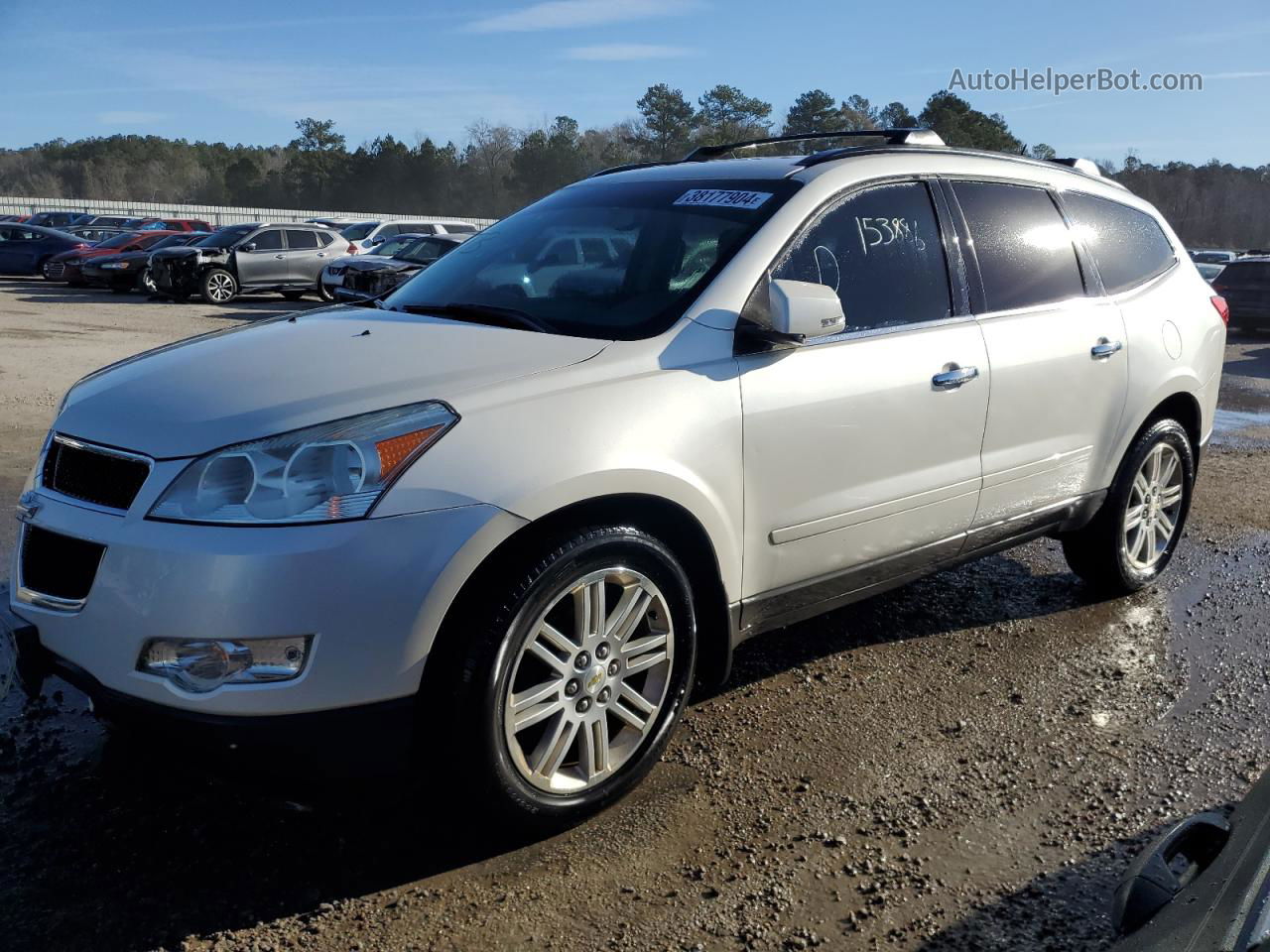 2011 Chevrolet Traverse Lt White vin: 1GNKVGED0BJ271627