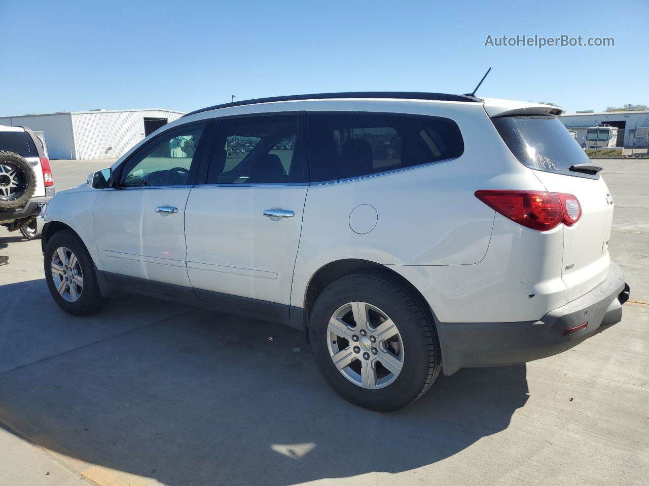 2012 Chevrolet Traverse Lt White vin: 1GNKVGED0CJ154969