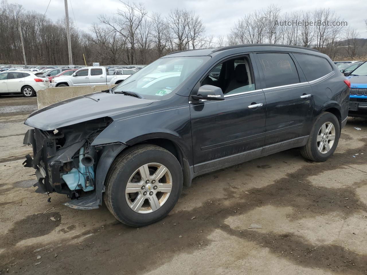 2012 Chevrolet Traverse Lt Black vin: 1GNKVGED0CJ296139