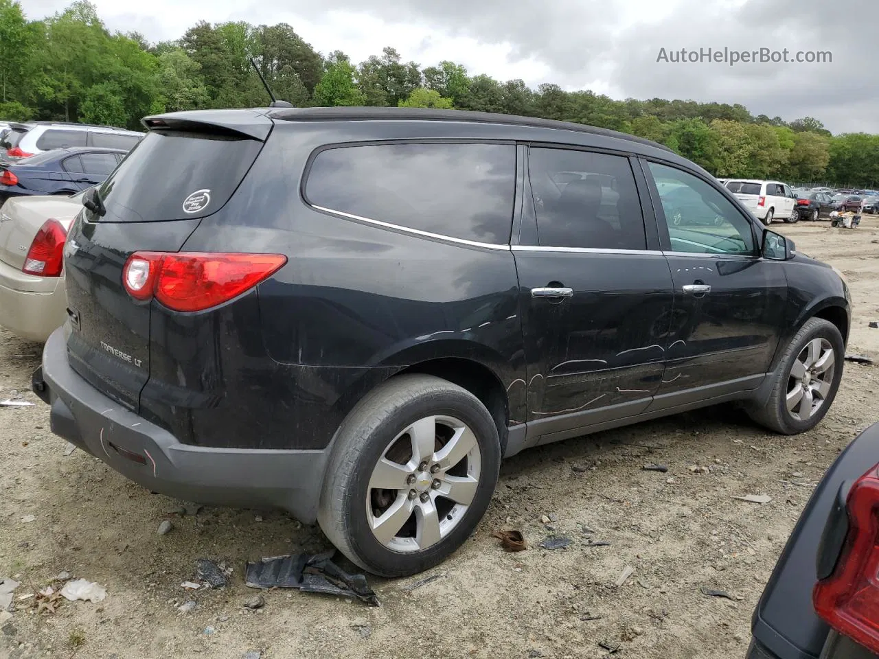 2011 Chevrolet Traverse Lt Black vin: 1GNKVGED1BJ241178