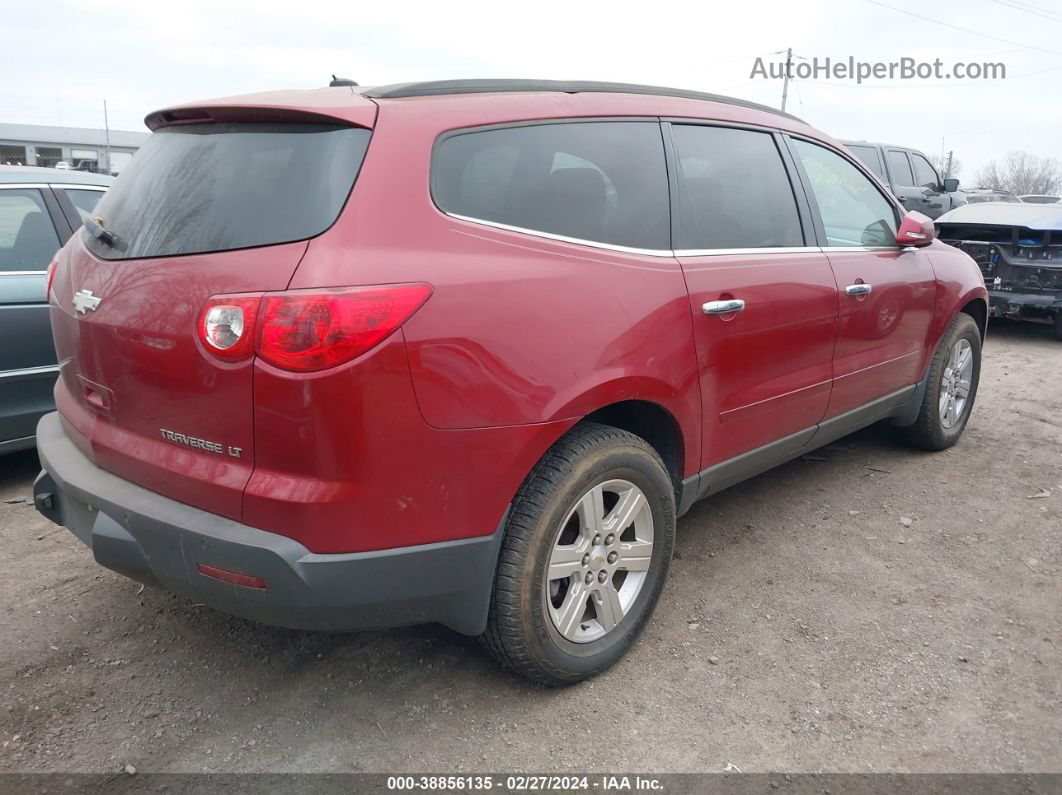 2012 Chevrolet Traverse 1lt Maroon vin: 1GNKVGED1CJ128154