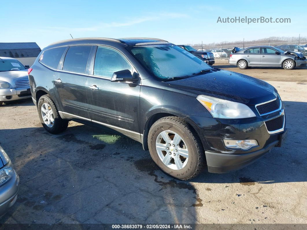 2012 Chevrolet Traverse 1lt Black vin: 1GNKVGED1CJ152955