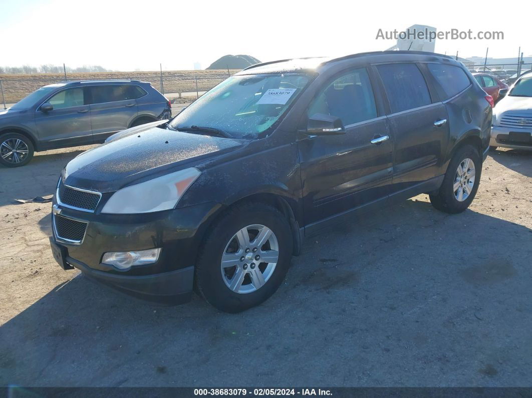 2012 Chevrolet Traverse 1lt Black vin: 1GNKVGED1CJ152955