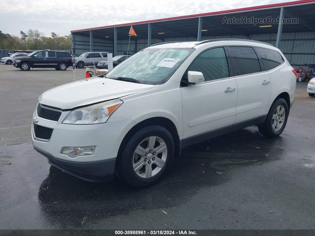 2012 Chevrolet Traverse 1lt White vin: 1GNKVGED1CJ243482