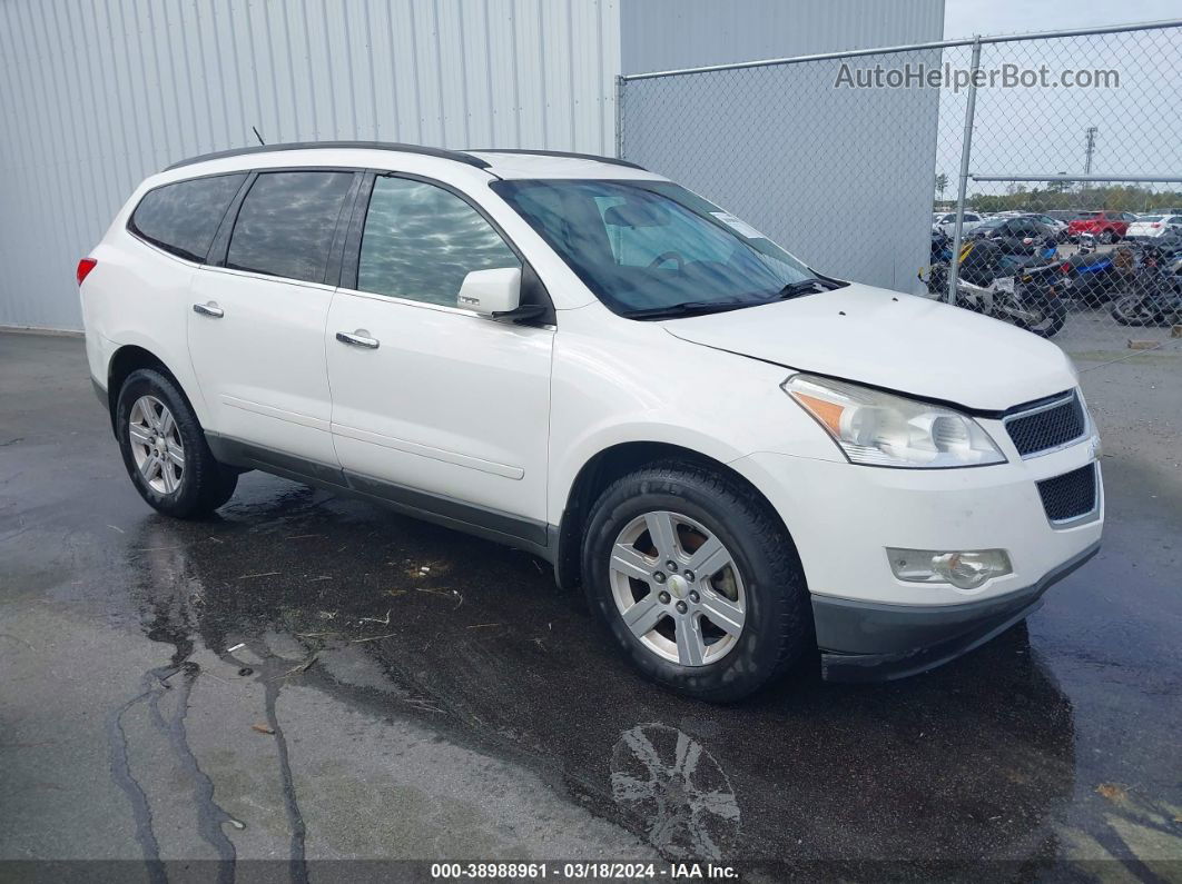 2012 Chevrolet Traverse 1lt White vin: 1GNKVGED1CJ243482