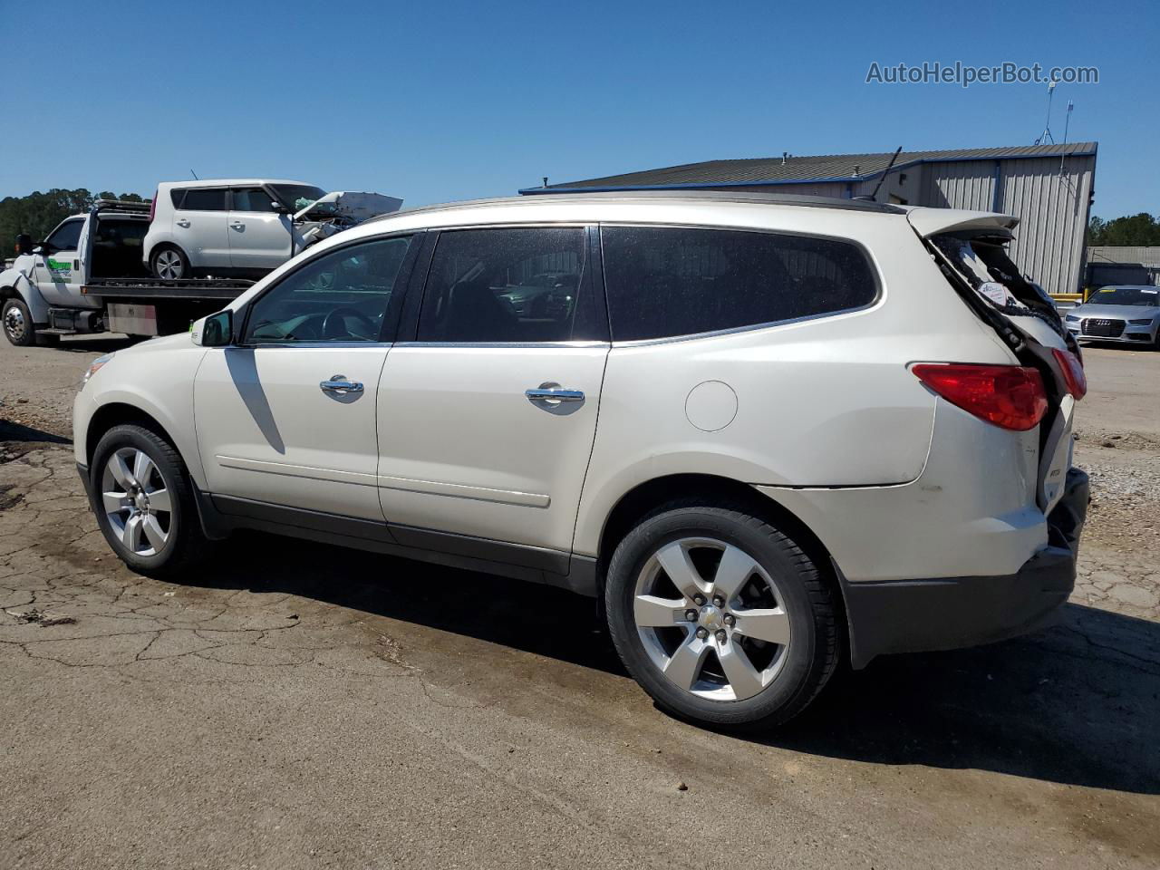 2012 Chevrolet Traverse Lt White vin: 1GNKVGED1CJ278636