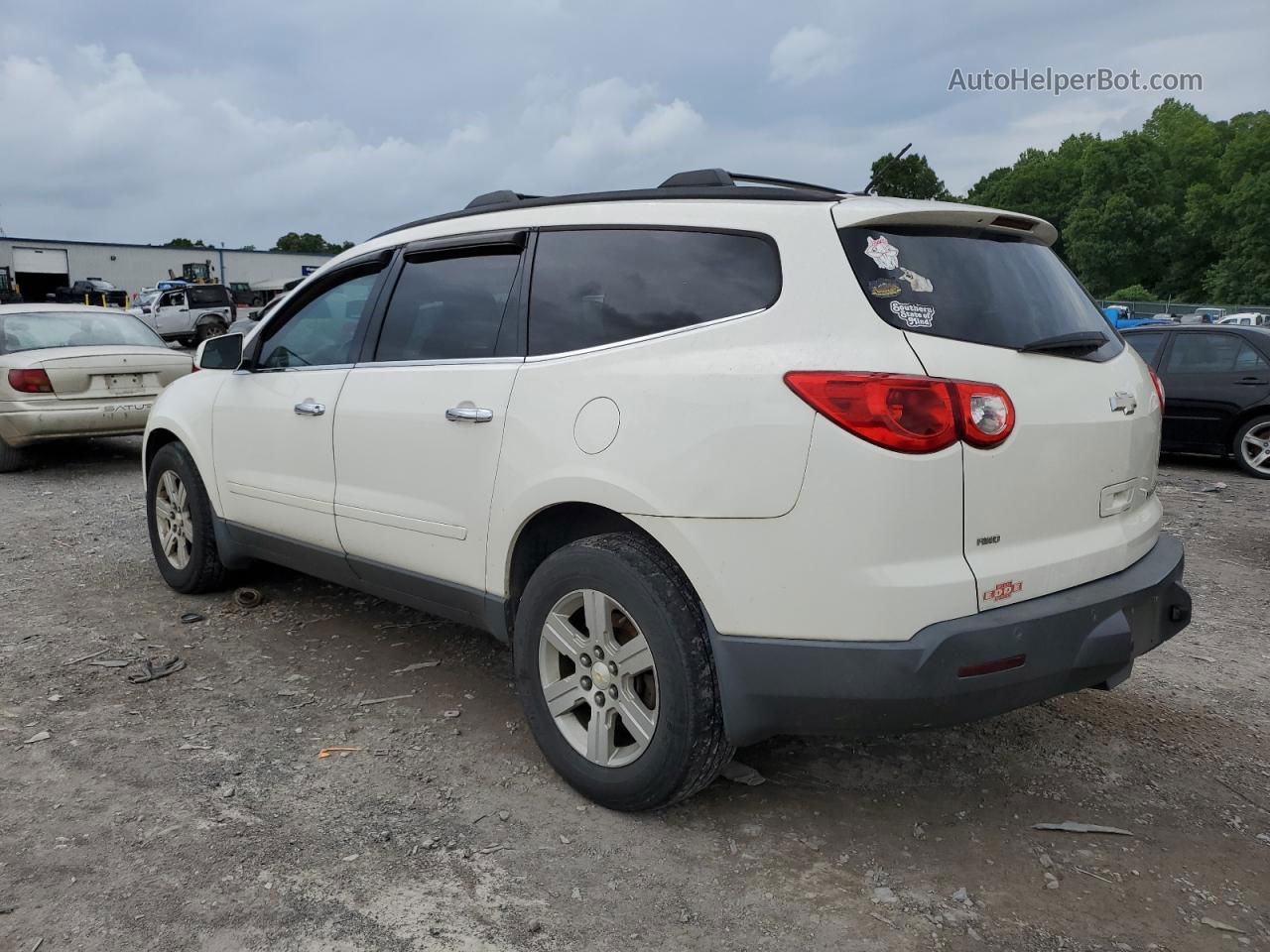 2011 Chevrolet Traverse Lt White vin: 1GNKVGED3BJ122757