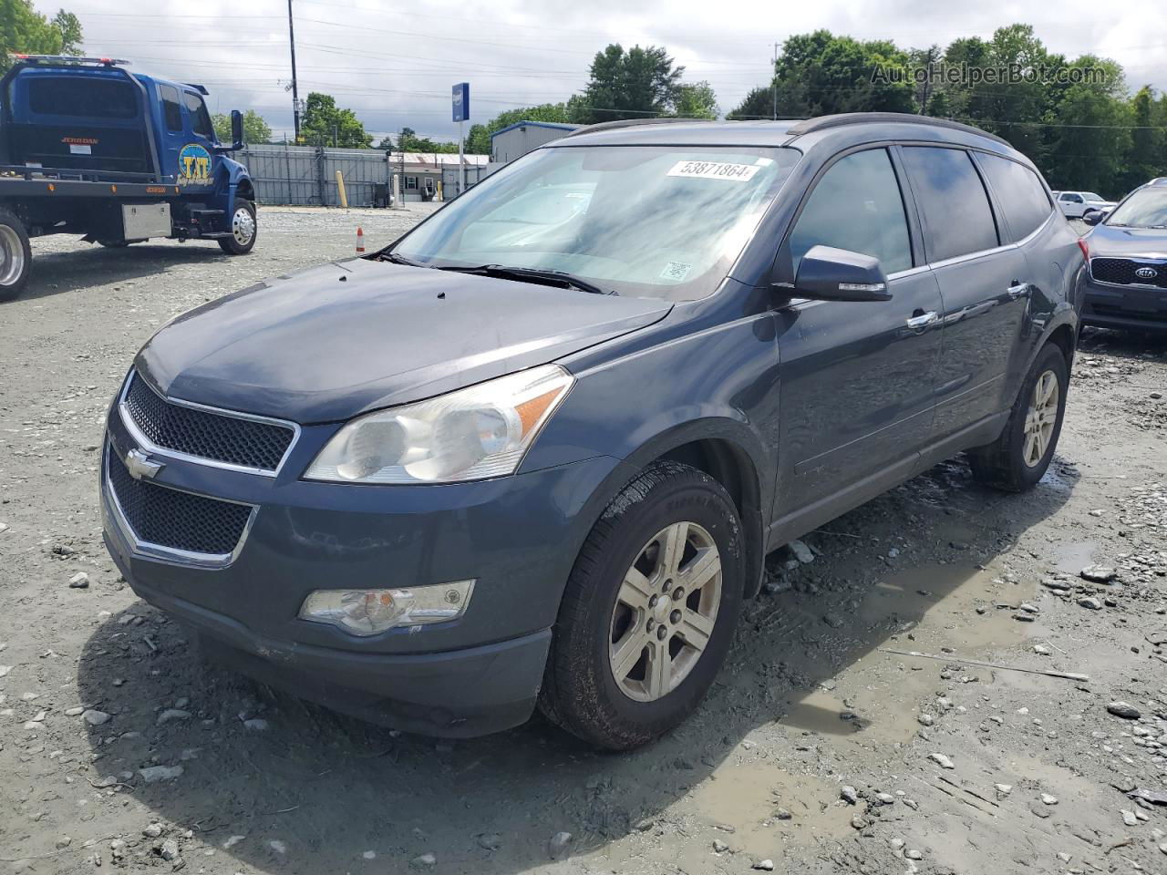 2011 Chevrolet Traverse Lt Blue vin: 1GNKVGED3BJ241828