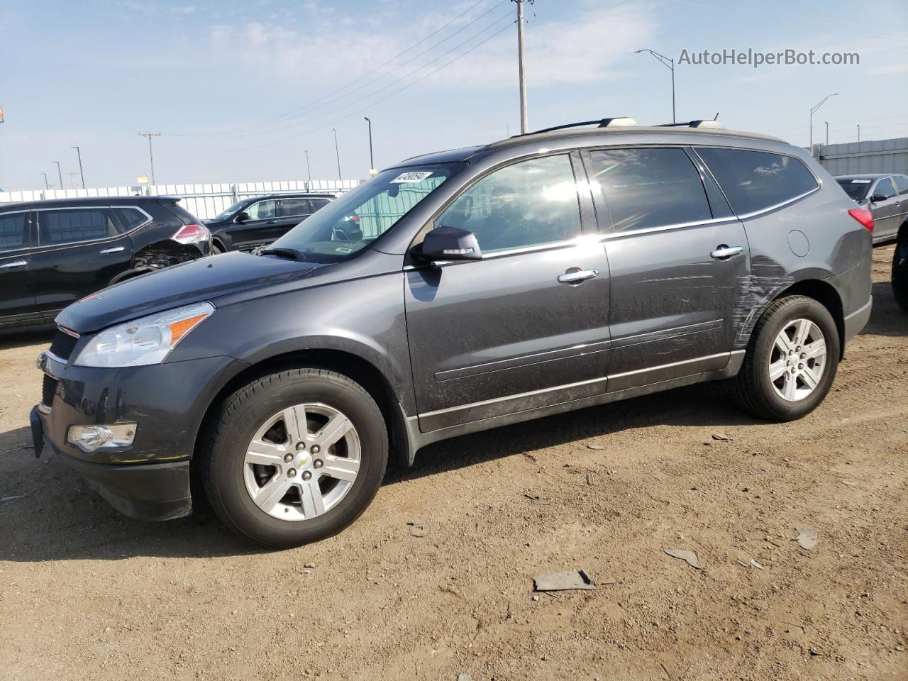 2012 Chevrolet Traverse Lt Gray vin: 1GNKVGED3CJ327013