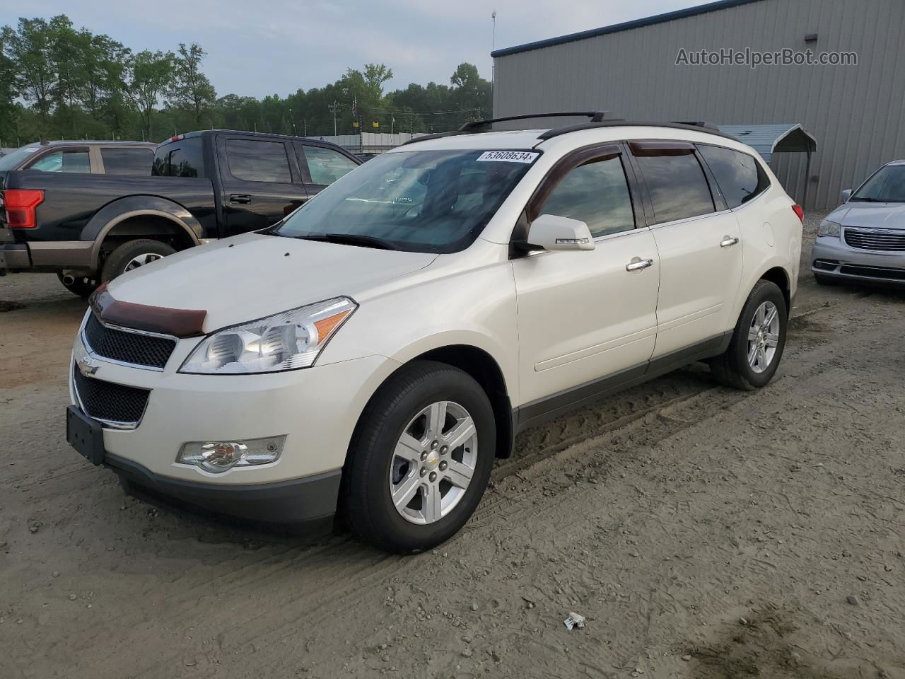 2012 Chevrolet Traverse Lt Белый vin: 1GNKVGED3CJ402986