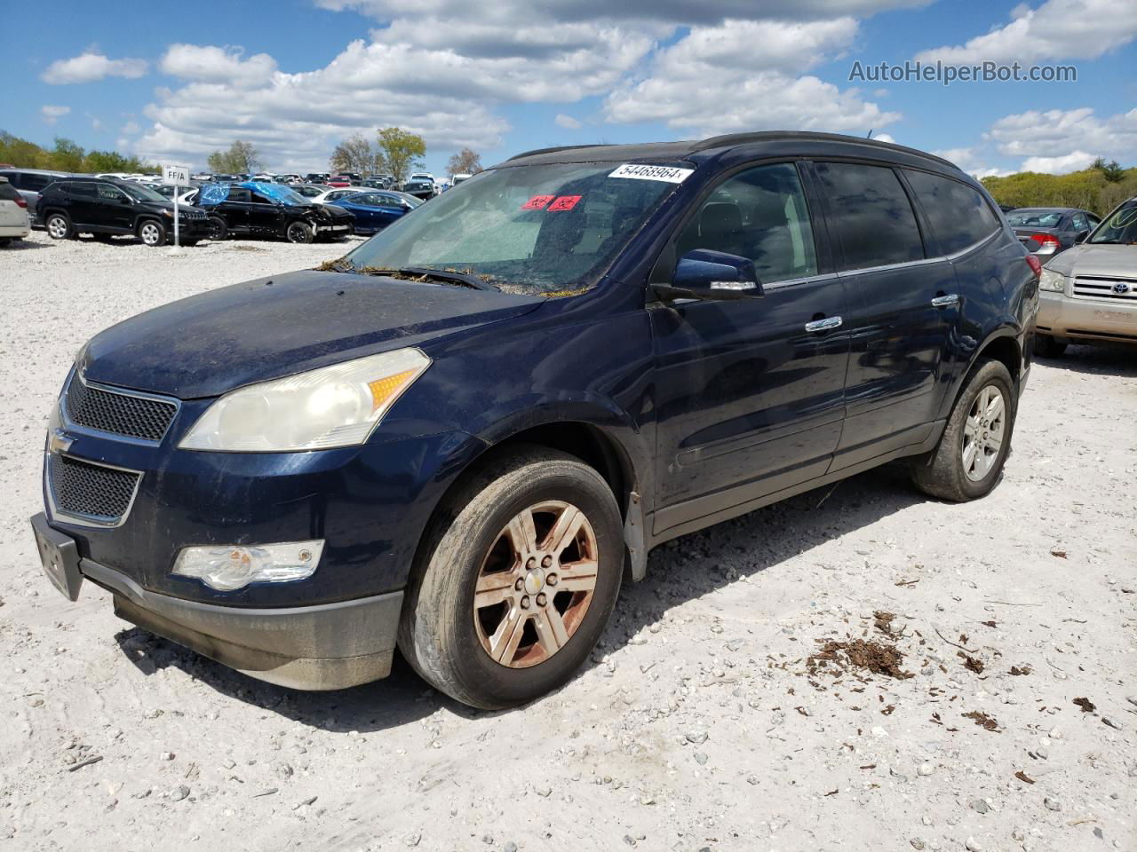 2011 Chevrolet Traverse Lt Blue vin: 1GNKVGED4BJ191621