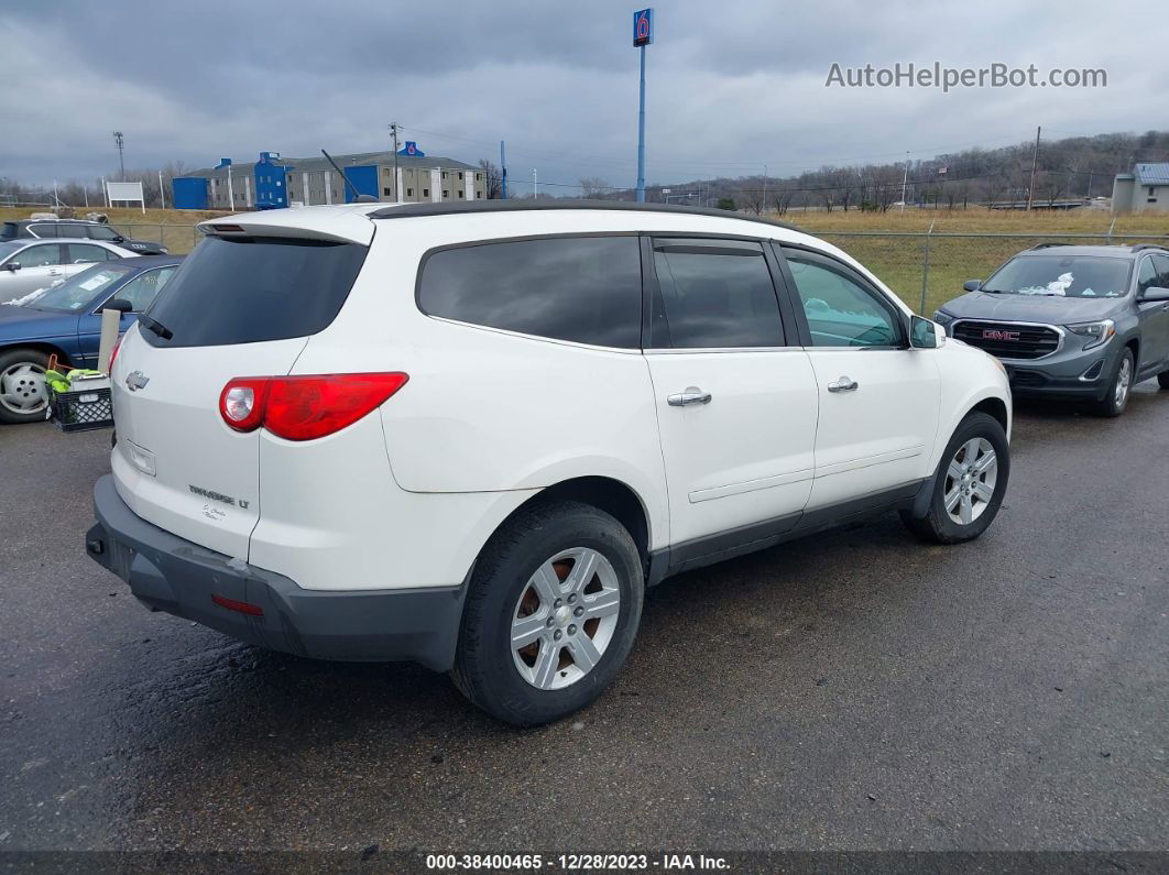 2011 Chevrolet Traverse 1lt White vin: 1GNKVGED5BJ242169