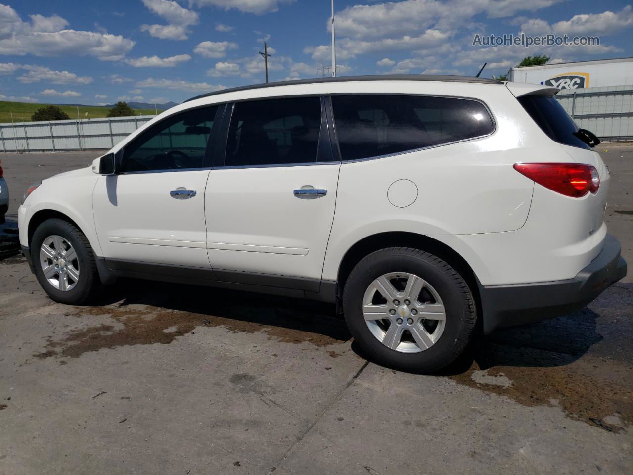 2011 Chevrolet Traverse Lt White vin: 1GNKVGED5BJ351196