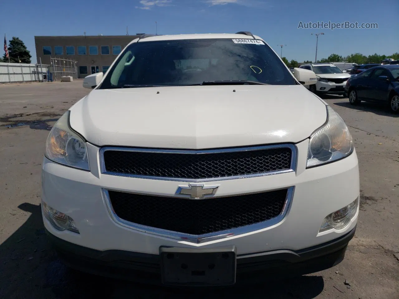 2011 Chevrolet Traverse Lt White vin: 1GNKVGED5BJ351196