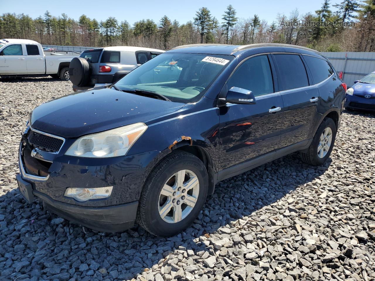 2011 Chevrolet Traverse Lt Синий vin: 1GNKVGED5BJ394906