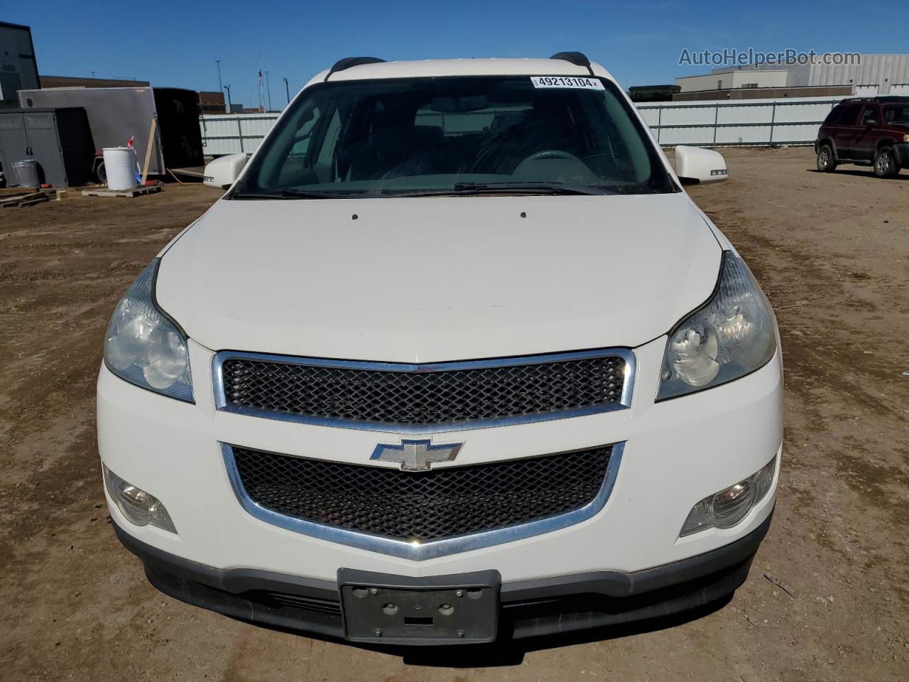 2012 Chevrolet Traverse Lt White vin: 1GNKVGED5CJ126200