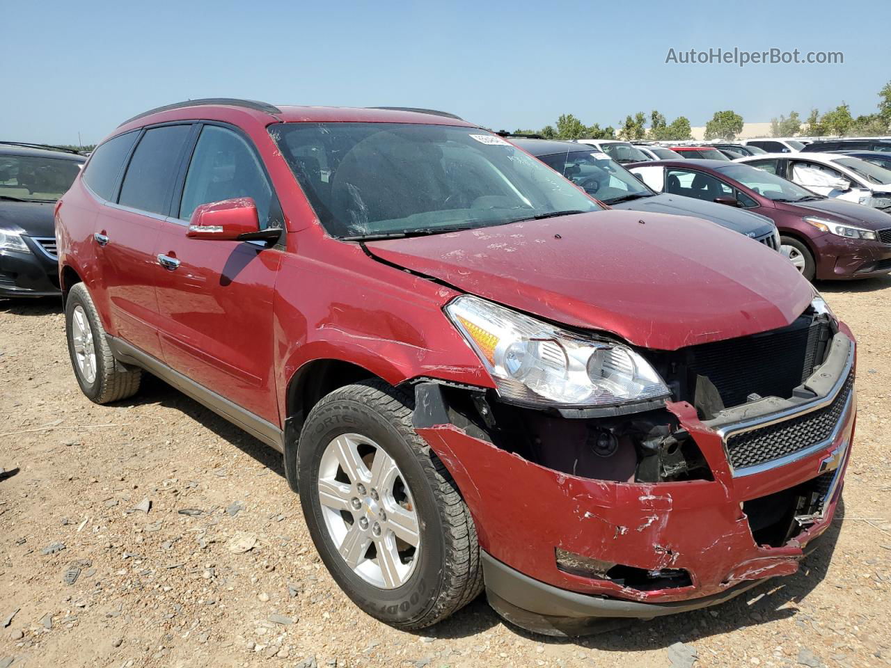 2012 Chevrolet Traverse Lt Red vin: 1GNKVGED5CJ178569