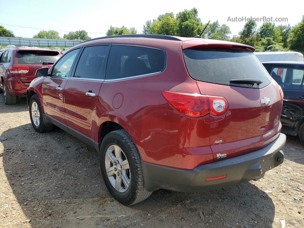 2012 Chevrolet Traverse Lt Red vin: 1GNKVGED5CJ178569