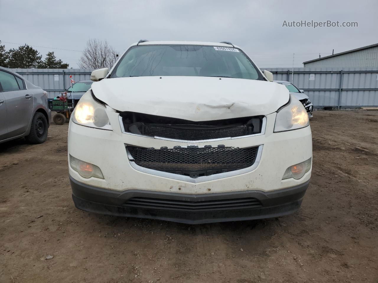 2012 Chevrolet Traverse Lt White vin: 1GNKVGED5CJ406909