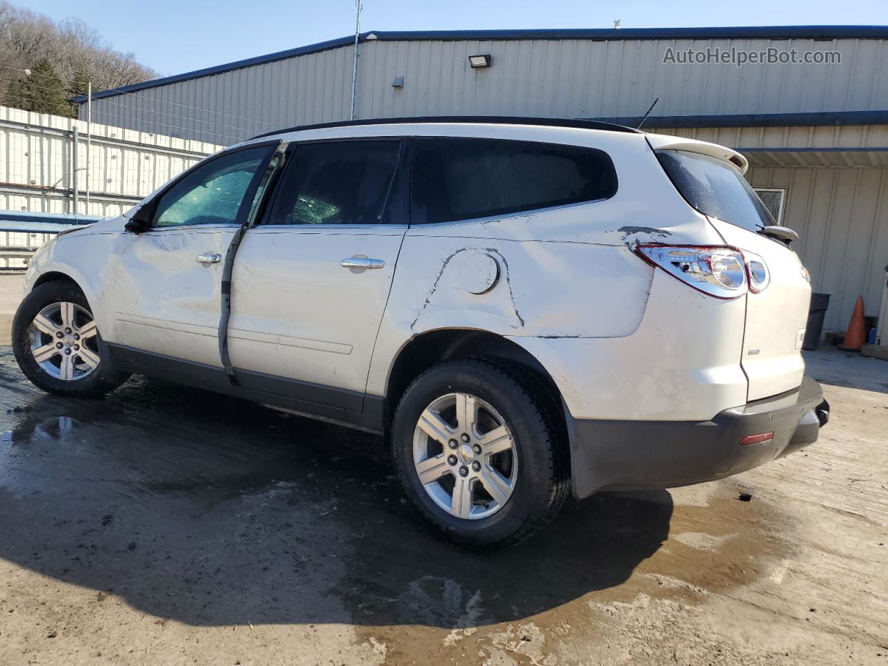 2011 Chevrolet Traverse Lt White vin: 1GNKVGED6BJ403323