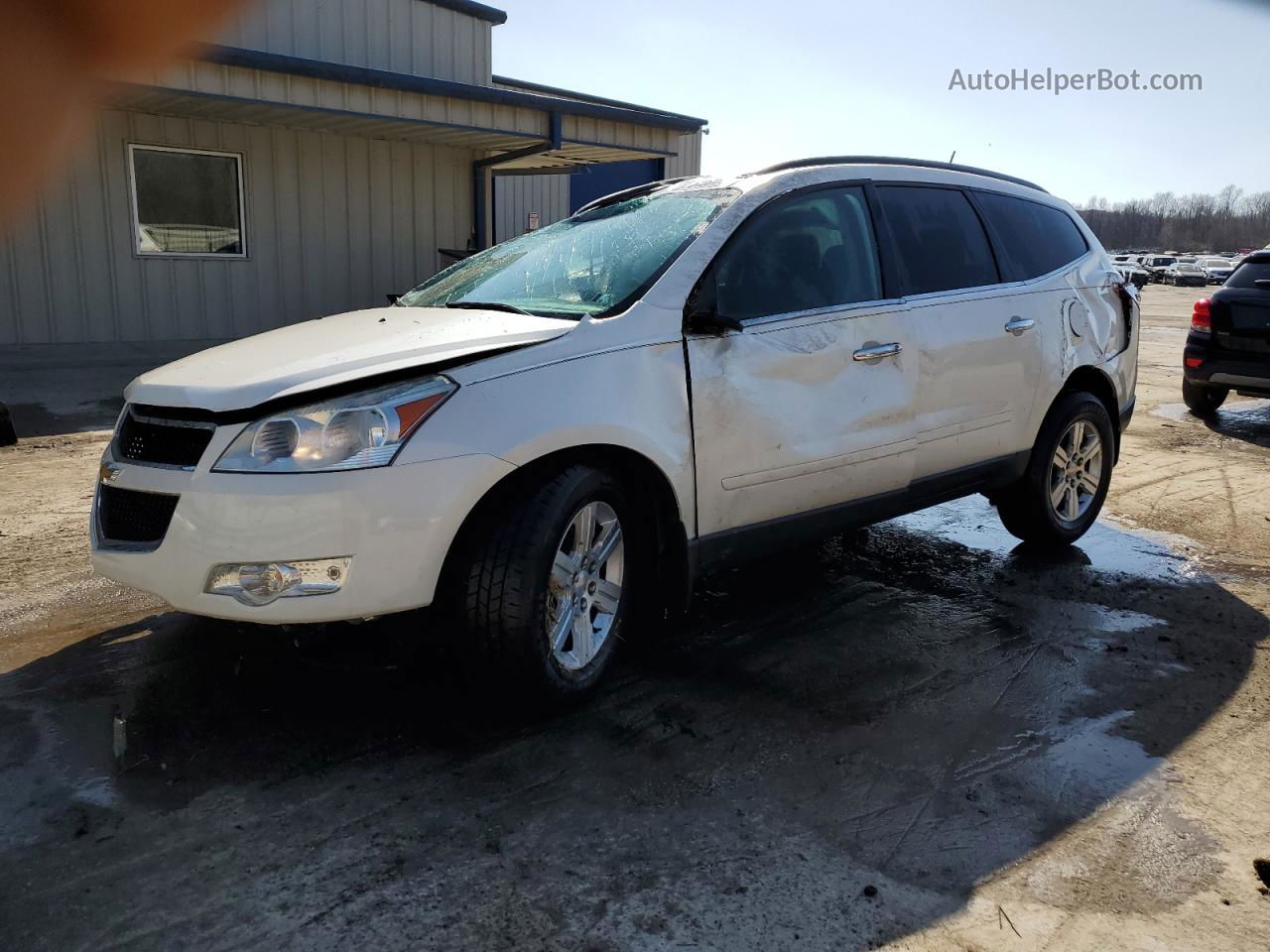 2011 Chevrolet Traverse Lt White vin: 1GNKVGED6BJ403323