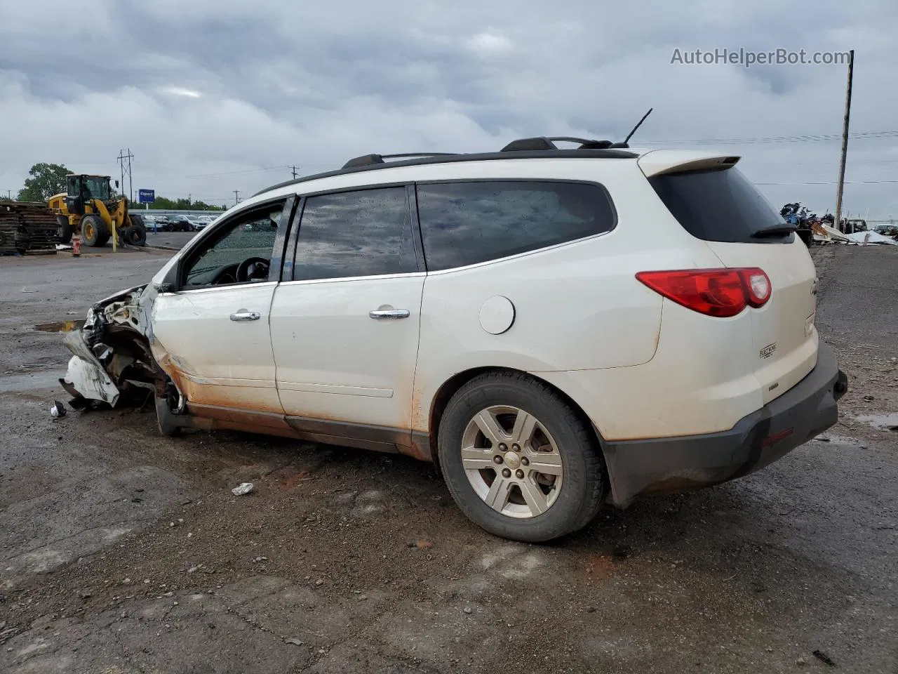 2012 Chevrolet Traverse Lt White vin: 1GNKVGED6CJ108403