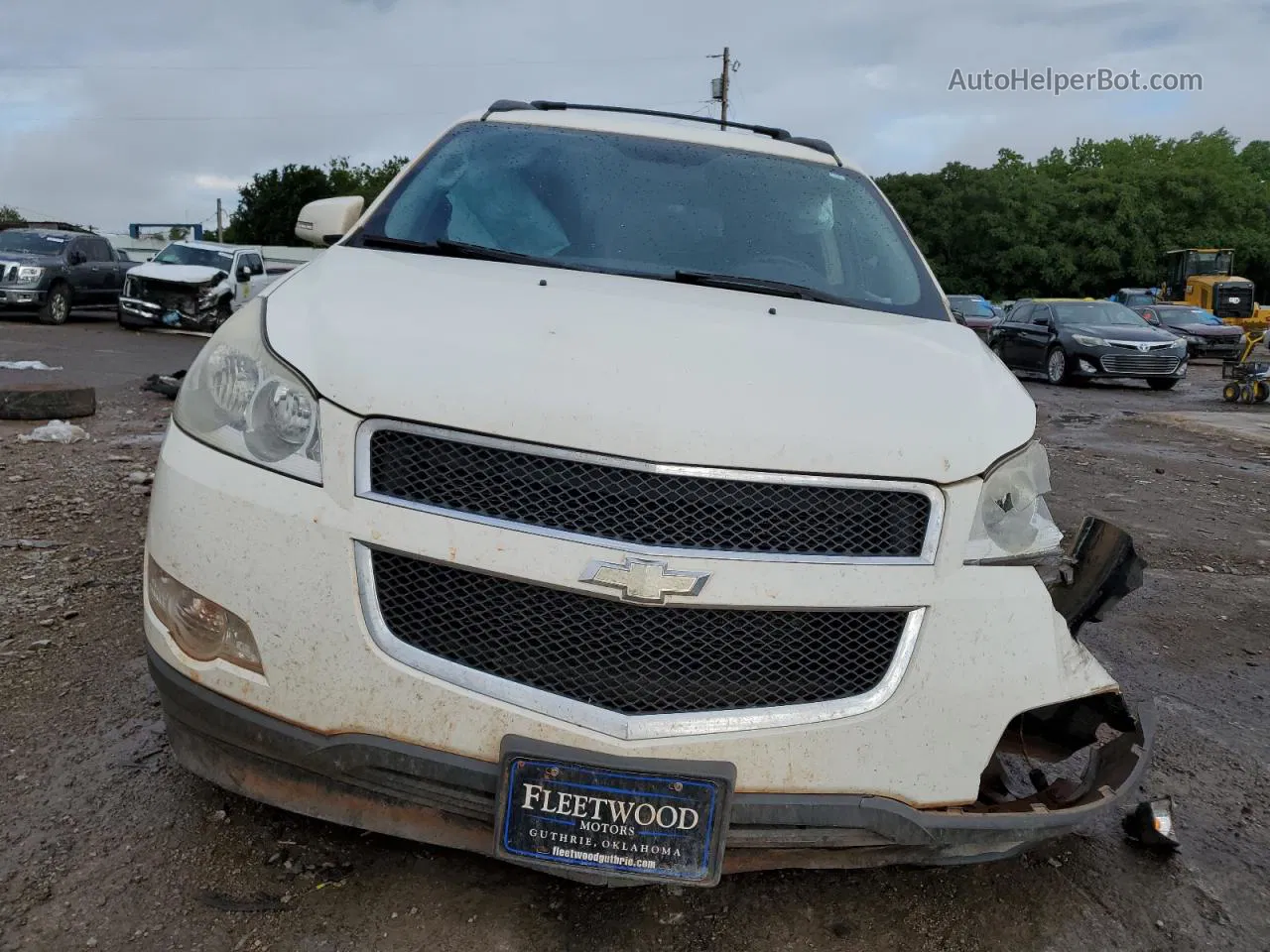 2012 Chevrolet Traverse Lt White vin: 1GNKVGED6CJ108403